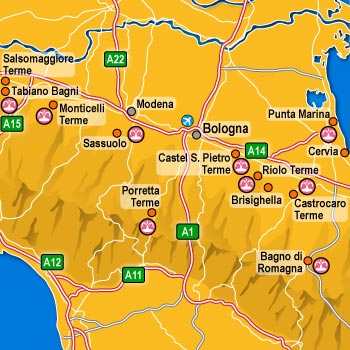 alberghi Castel San Pietro Terme Terme dell'Emilia Romagna: hotel, pensioni, ostelli, appartamenti in affitto