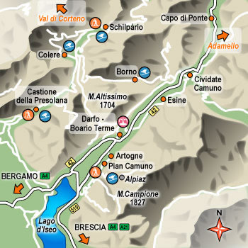 alberghi Castione della Presolana Val Camonica e Val di Scalve: hotel, pensioni, ostelli, appartamenti in affitto