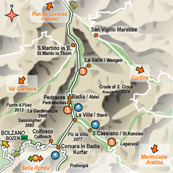 alberghi Corvara in Badia Val Badia: hotel, pensioni, ostelli, appartamenti in affitto
