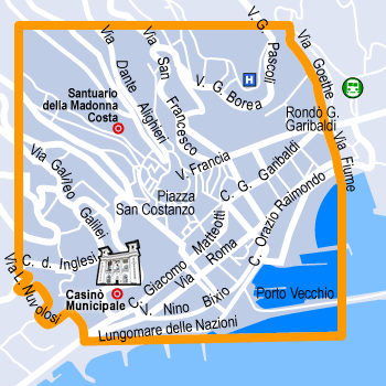 alberghi Sanremo La Pigna  Porto Vecchio: hotel, pensioni, ostelli, appartamenti in affitto